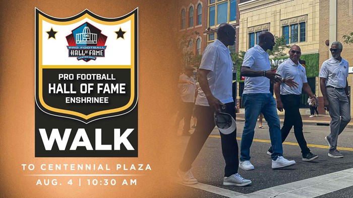Pro Football Hall of Famer Walk & Photo Op, Canton Centennial Plaza, Cleveland, OH