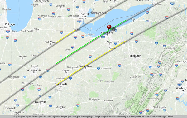 2024 Solar Eclipse in Cleveland, Ohio