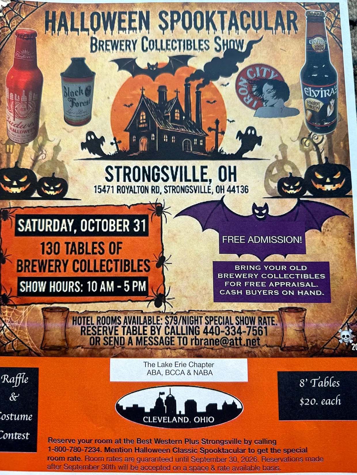event-submission:Halloween Spooktacular Brewery Collectibles Show