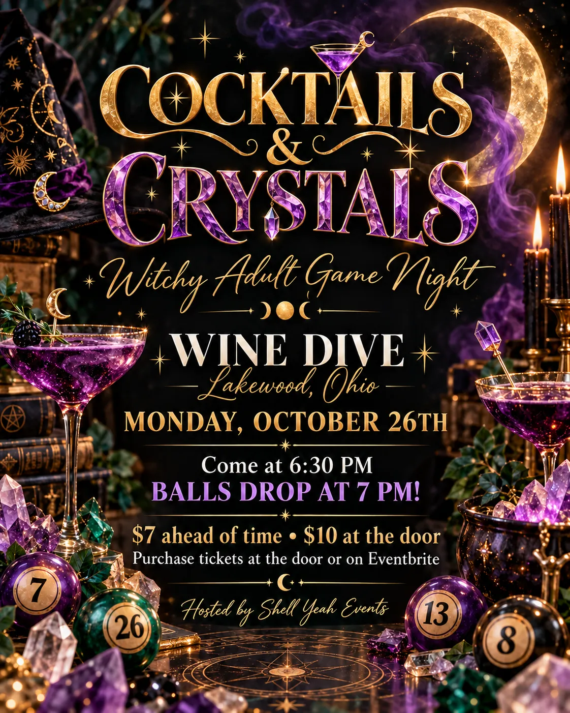event-submission:Cocktails and Crystals Adult Game Night!