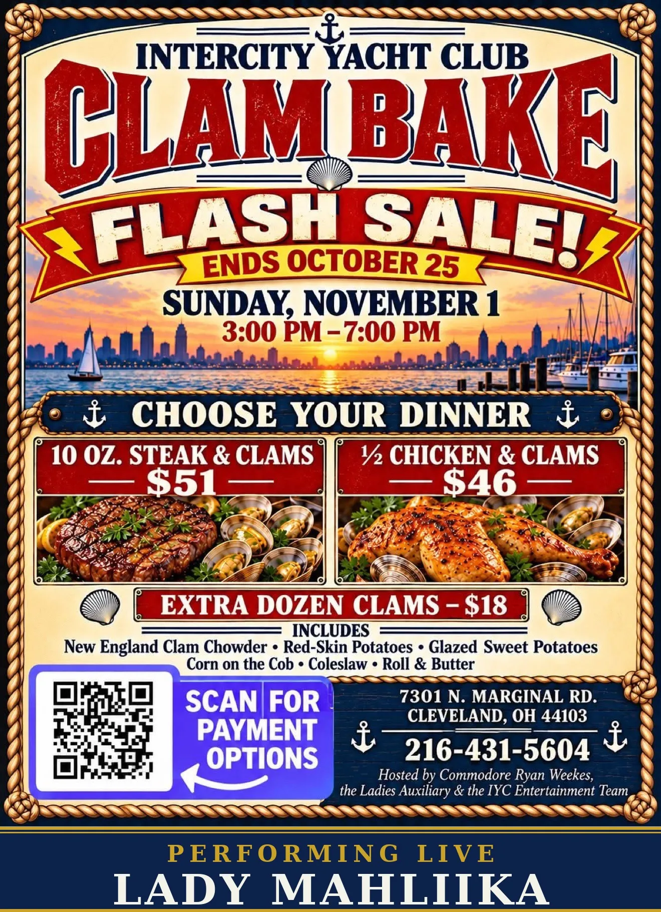 event-submission:Intercity Yacht Club Clam Bake