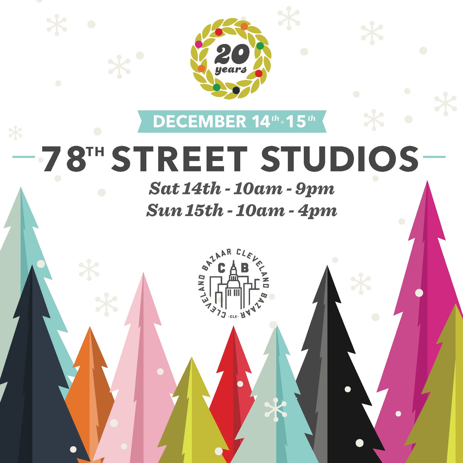 Cleveland Holiday Bazaar 20th Anniversary 78th Street Studios